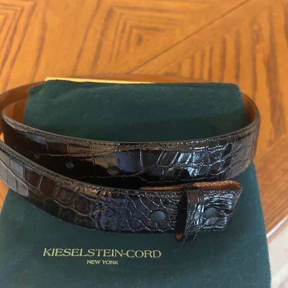 KIESELSTEIN- CORD VINTAGE BLACK GENIUNE ALLIGATOR AUTHENTIC - Picture 7 of 8